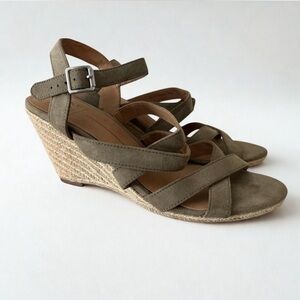 DV by Dolce Vita Olive Wedge Sandals with Espadrille Heel